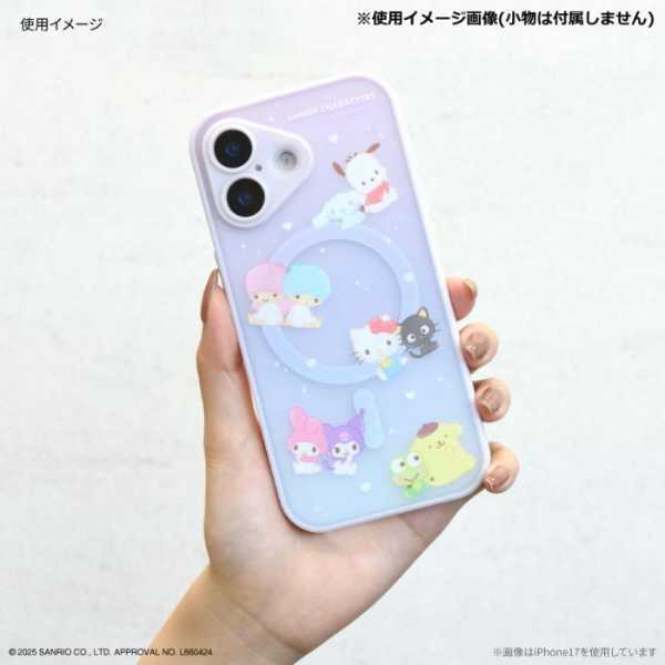 サンリオ iPhone ケース MagSafe 対応 IIIIfit プランプフレーム iPhone15 14 13 iPhoneケース ハードケース TPU PC ハイブリッド 耐衝撃 スマホケース ストラップホール付き おしゃれ 可愛い キャラクター サンリオ正規ライセンス品