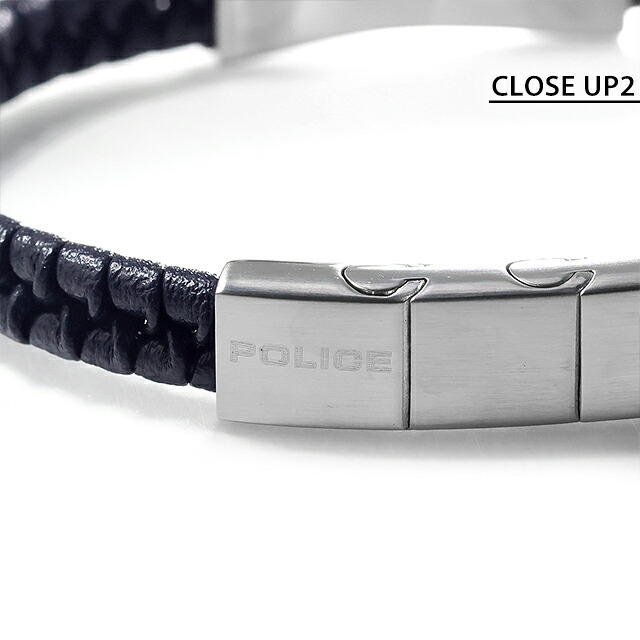ポリス ブレスレット メンズ ブランド POLICE CONTORTO GB0081706 ネイビー シルバー アクセサリー