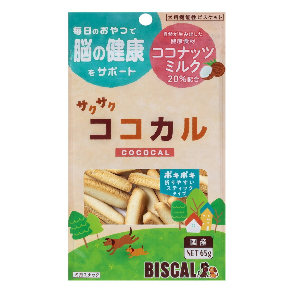 現代製薬 サクサク ココカル 国産 犬用おやつ ココナッツミルク配合 65g