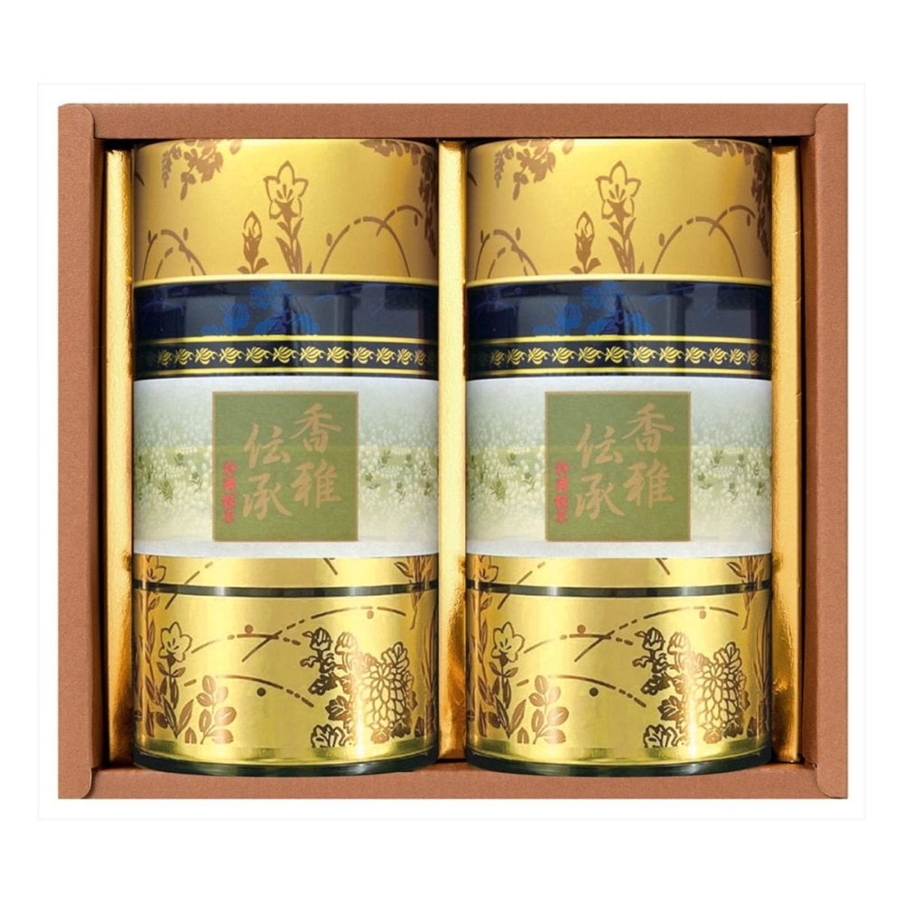 静岡銘茶 香雅伝承 深蒸し茶 香 ギフト 80g入 計2個入 静岡茶 煎茶 茶葉 日本茶 深むし茶【北海道・沖縄県・離島 配送不可】