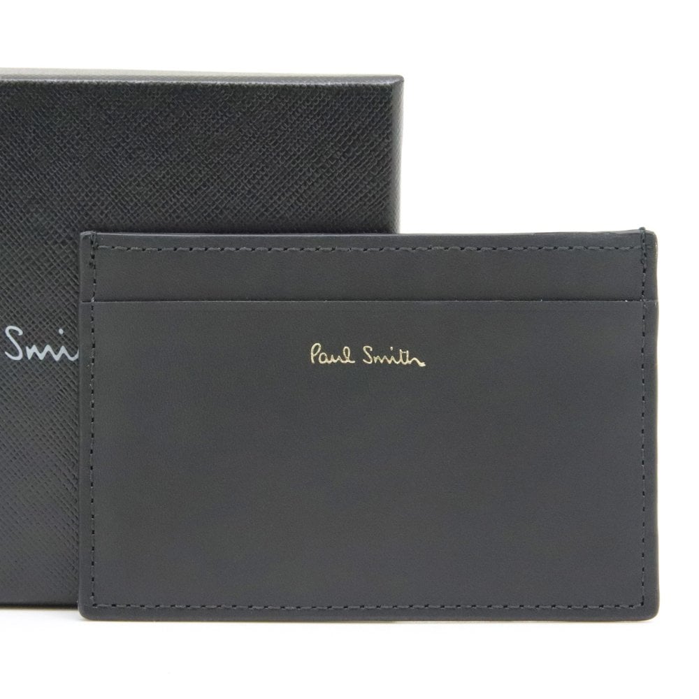 ポールスミス カードケース Paul Smith 名刺入れ カード入れ パスケース メンズ レザー ブラック マルチストライプ M1A-4768-DMULTI 79 【ラッピング無料 誕生日 お祝い プレゼント ギフト 贈り物】 送料無料