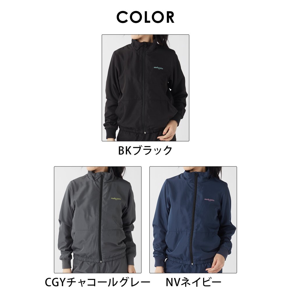 marie claire sport マリクレールスポーツ ジップアップブルゾン レディース 裏フリース 防風 ブランド 長袖 445719 スタンドカラー 秋冬 アウター カジュアル 20代 30代 40代 M L LL 2026fw karlas