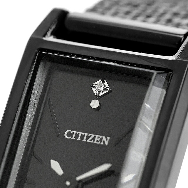 シチズン キー エコ・ドライブ 腕時計 ブランド レディース 数量限定 ダイヤモンド ソーラー CITIZEN Kii EG7048-56E アナログ ブラック 黒