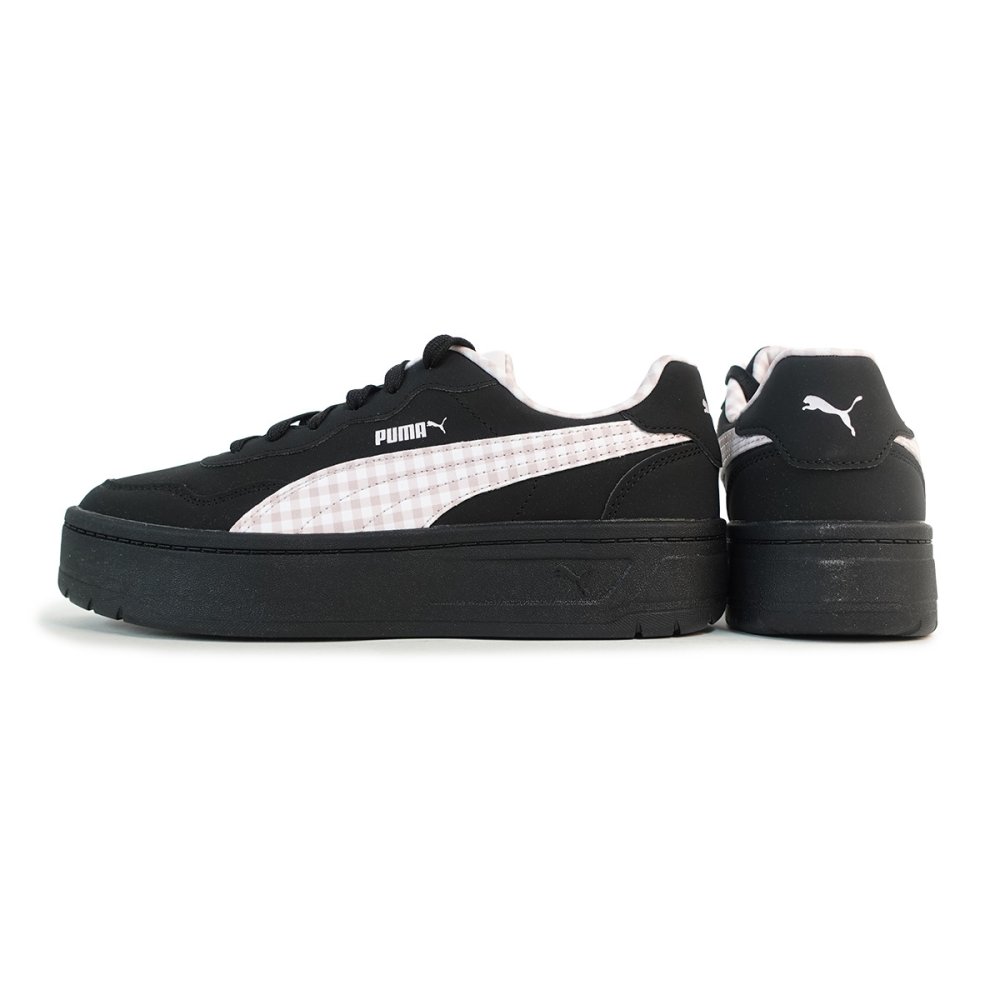 プーマ PUMA スニーカー レディース ウィメンズ ローカット コート ラリー スカイ チェッカー 408862-01 ブラック/ピンク