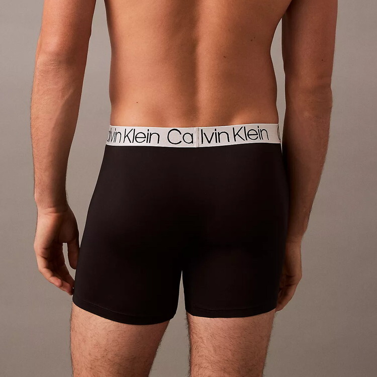 カルバンクライン：MICROFIBER STRETCH CHROMATIC ボクサーブリーフ 3PK (ブラック)[ボクサーパンツ/ 男性下着/ メンズインナー/人気ブランド/おすすめギフト/誕生日プレゼント/メンズファッション]