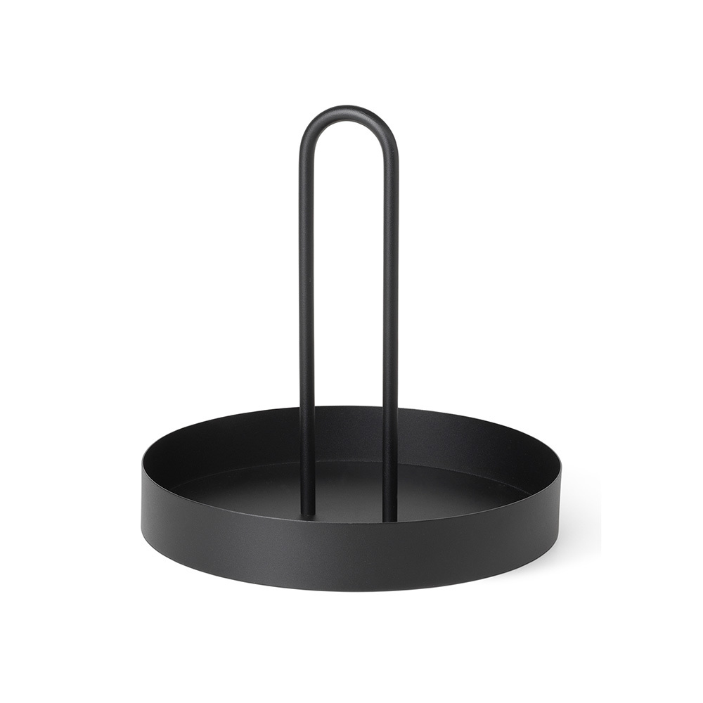 ferm LIVING ファームリビング Grib Tray グリブ トレイ 直径28cm 北欧小物入れ 収納 インテリア 雑貨 メイクボックス おしゃれ キッチンツール アイアン バスケット カゴ
