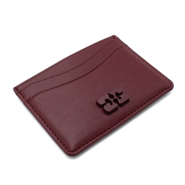 GANNI ガニー カードケース B3010087-436 Bou Card Holder カードホルダー バーガンディ