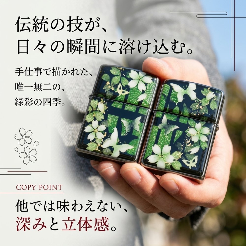 ペアzippoケース「蹴」ライター ジッポ 和柄 伝統 職人 手作り 送料無料 名入れ 桜 さくら 手作り ハンドメイド 記念日 誕生日 プレゼント ギフト