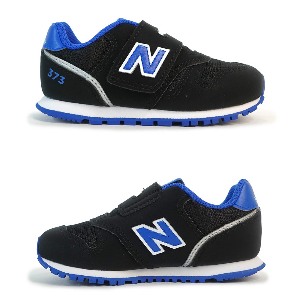 ニューバランス new balance 373 スニーカー 子供靴 ベビー シューズ 運動靴 靴 出産祝い 男の子 NB I373 9Y3 W ブラック/ブルー 運動会 通園 遠足