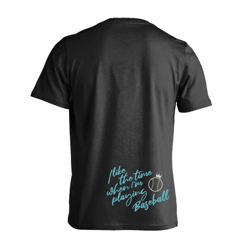 野球 Tシャツ 半袖 メンズ ウェア レディース 練習着 ジュニア ドライ おもしろ tシャツ 速乾 名入れ スポーツ 女子 男子 チーム おしゃれ 文字入れ 「野球をしている時間が好き」 アートワークスコウベ 【送料無料】