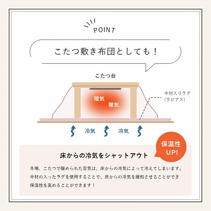 ラグ カーペット マット ホット カバー 約4畳 エコ フェイクファー 洗える 抗菌防臭 おしゃれ 長方形 絨毯 床暖房対応