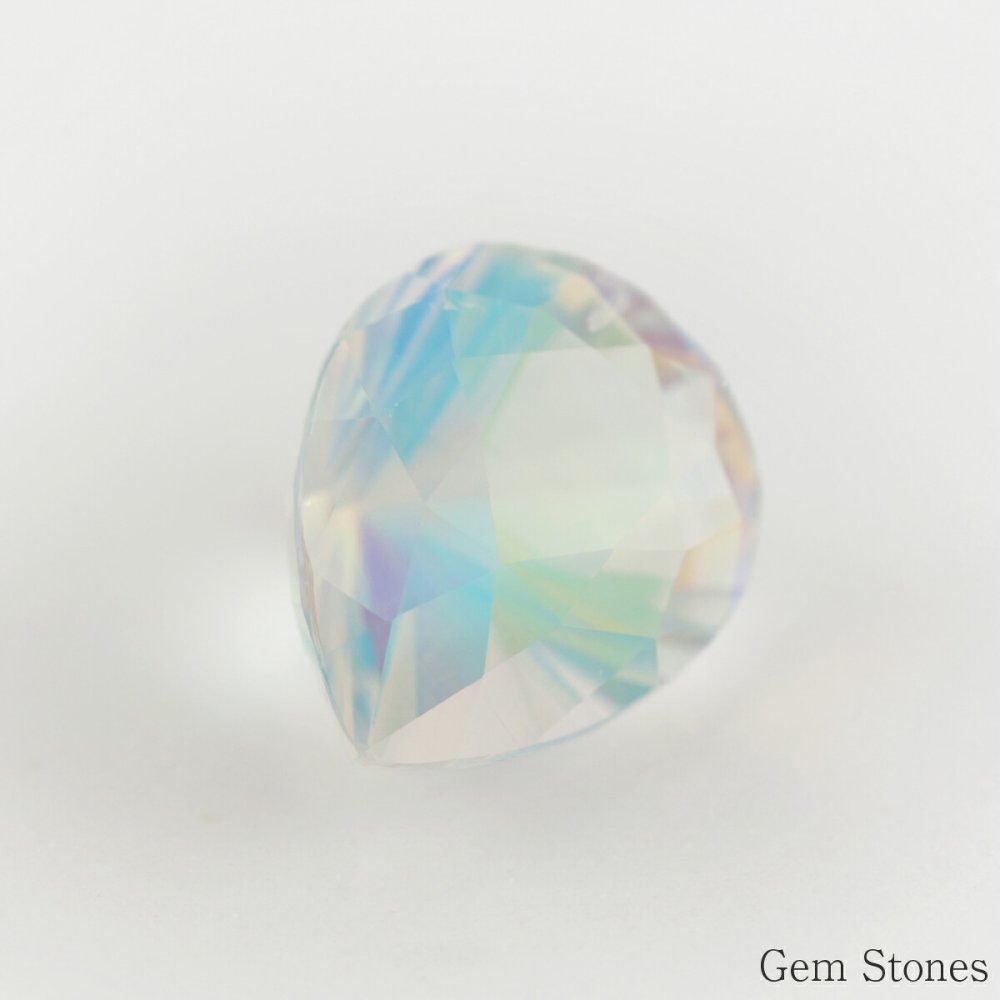 希少 ペアシェイプカット ラブラドライト 2.255ct ルース 宝石 裸石 オレンジ ブルー グリーン ムーンストーン ジュエリー コレクション 記念 お守り クリスマス 誕生日 プレゼント