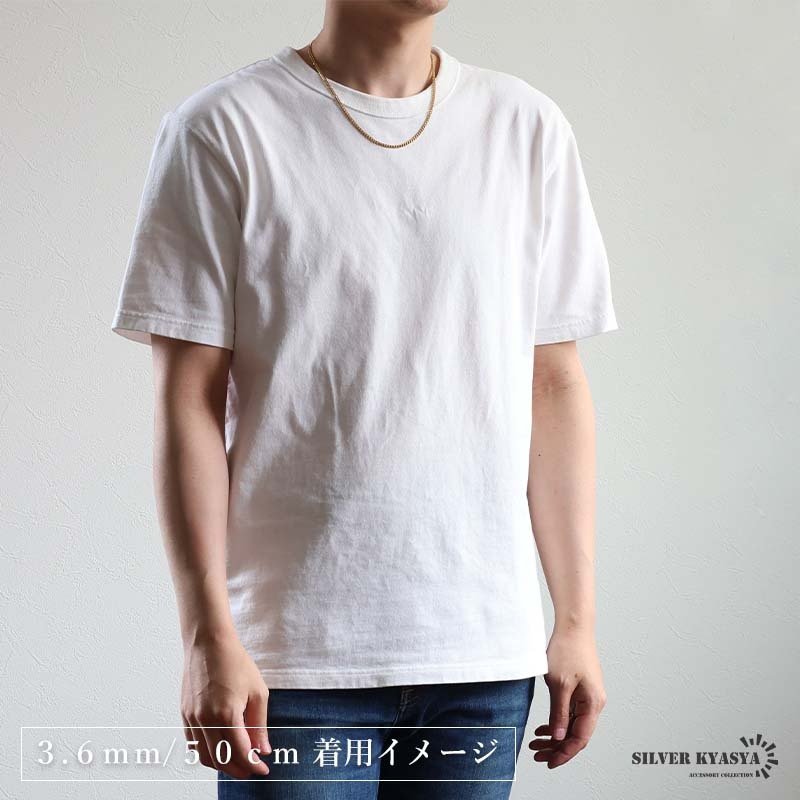 ステンレス 喜平ネックレス チェーンネックレス 幅5タイプ 長さ3サイズ ゴールドネックレス 18KGP 6面カット 細身 太め 極太 シンプル 重厚感 普段使い メンズ 男性 金属アレルギー対応