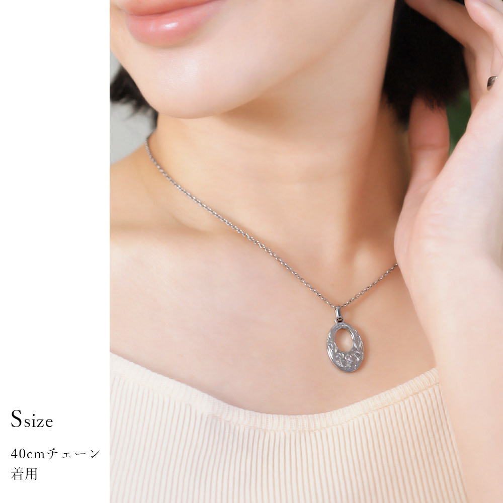 金属アレルギー対応 ペアペンダントトップ ハワイアンジュエリー 刻印 無料 誕生石 純チタン オーバル プレート Sサイズ Lサイズ チェーン別売り ステンレスより軽く肌に優しい メンズ レディース プレゼント 【品番：TIP308-TIP309P】