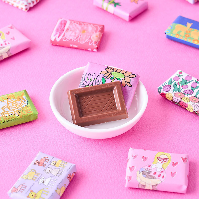 第3世界ショップ Artisan パーティーパック ミルクチョコ  NR-04308 お菓子チョコレート/セット/おしゃれ/かわいい/パッケージ/アート/ギフト/ミルクチョコ/大容量/