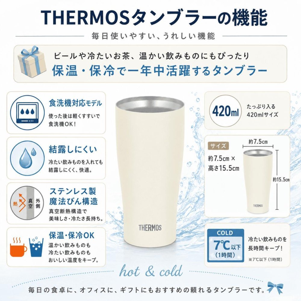 名入れ 手形足形タンブラー サーモス 420ml 送料無料 THERMOS 赤ちゃん ベビー 出産祝い 出産内祝い 内祝い 出産記念 誕生記念 名前入り 名入れギフト 祖父母 両親 プレゼント ギフト