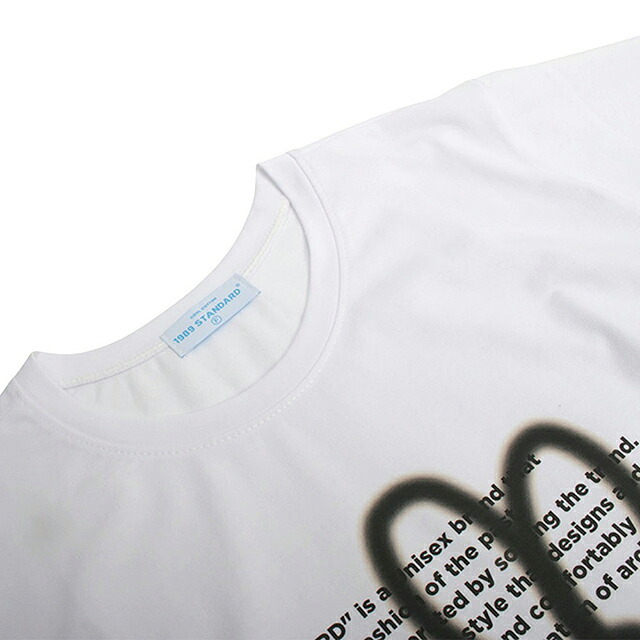 1989スタンダード 1989 STANDARD Tシャツ SWSSTD-0034-WHITE レディース ホワイト BW FLOWER Slim fit Tシャツ Women's Slim Fit Short-Sleeved