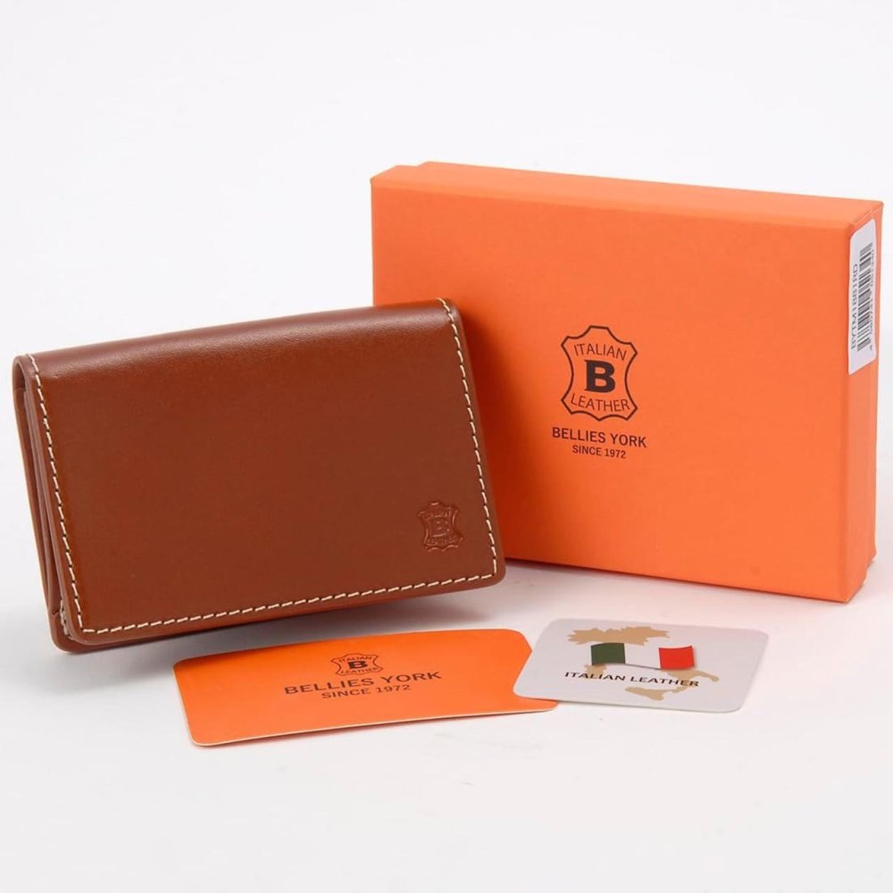 ベリーズヨーク　BELLIES YORK　カードケース　名刺入れ　BYTM1881BR　ブラウン　茶色　ベジタブルタンニン　イタリアンレザー　牛革　”エイジングを楽しむ革小物”