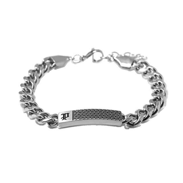 ポリス ブレスレット メンズ ブランド POLICE CHAINMALE プレート GB0078101 シルバー アクセサリー