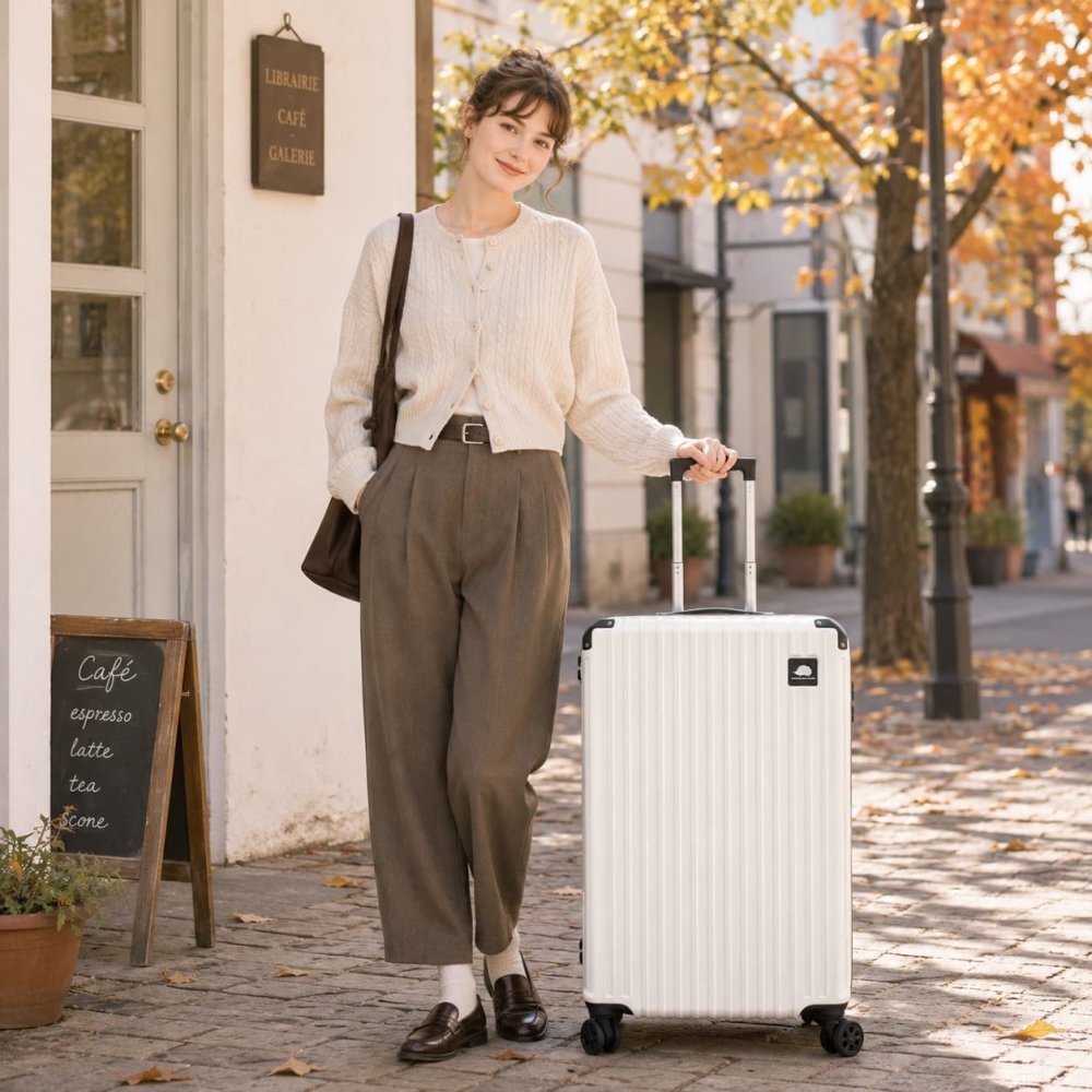 SCANDINAVIAN FOREST キャリーケース 102L Lサイズ 大容量 スーツケース 7-10泊 宿泊 旅行 出張 シンプル レディース ギフト プレゼント ピンク sfrs2401-l