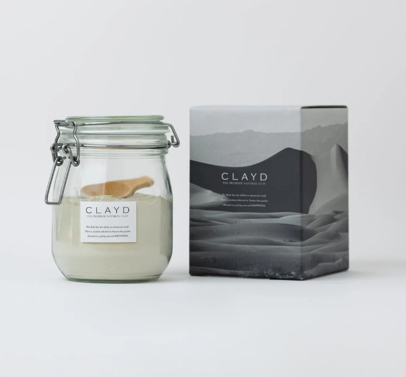  CLAYD CANISTER400 GIFT （クレイ入浴料｜約13回分｜ガラス容器入り｜ギフト箱入り）