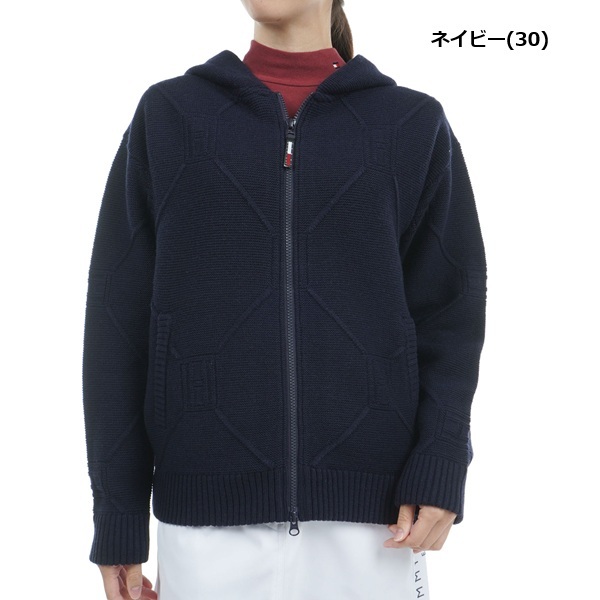 トミーヒルフィガー ゴルフ レディース スケルトンフラッグ 裏地付ZIPセーター TOMMY HILFIGER GOLF THLA481 秋冬モデル お誕生日祝い お祝い 記念品 30代 40代 50代 60代 母の日 お母さん 還暦祝い 敬老の日 彼女 人気プレゼント プレゼント