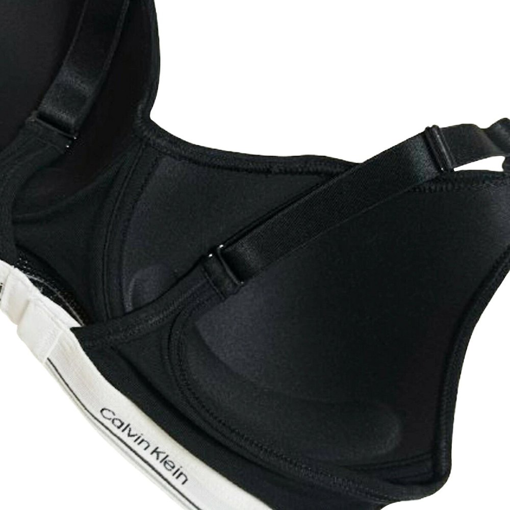 カルバンクライン Calvin Klein(CK) ブラ&ショーツ ブラレット ブラジャー ロゴ 2WAY ノンワイヤー ストラップ アンダーウェア 下着 QP3561O レディース ブラック