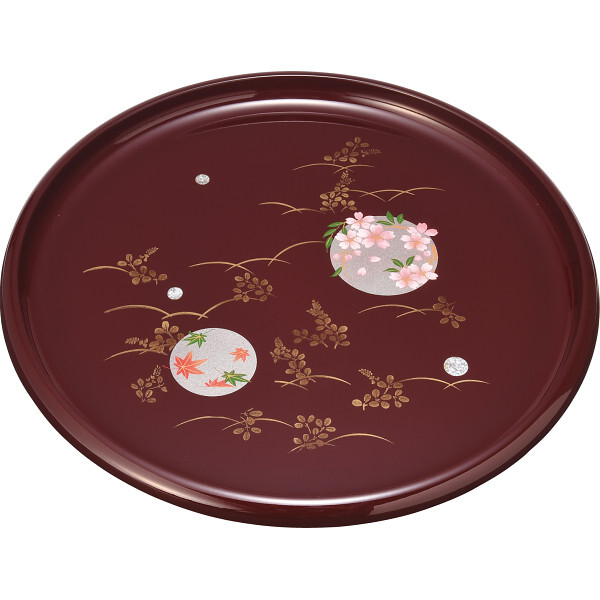 紀州塗 紀州塗 円華 １０寸 信貴丸盆 [26-0216-080] ２２０４０９４ プレミアムギフト 贈り物 お祝い ユリア樹脂 日本製 内祝い 出産内祝い 結婚内祝い 快気祝い 新築祝い お返し 贈り物 プレゼント ギフト