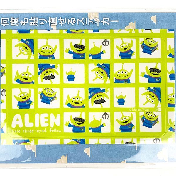 ディズニー エイリアン ICカードステッカー Disney エイリアン ステッカー 定期 グリーン