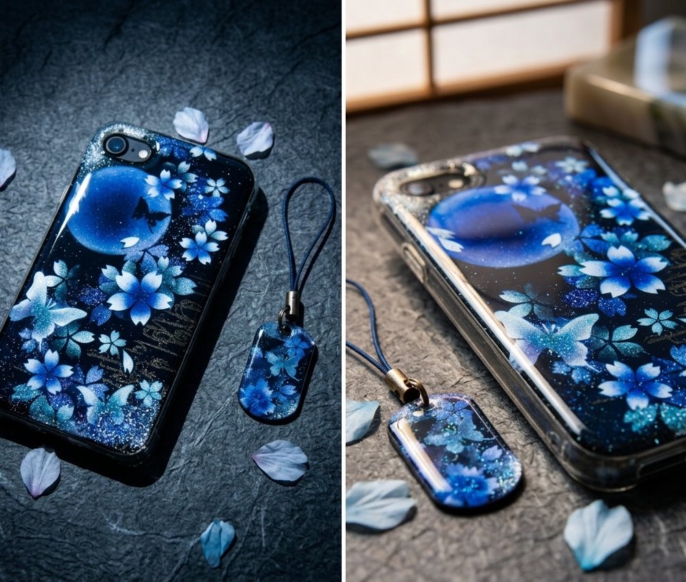 【全機種対応】スマホケース『伊』名入れ 送料無料 和柄 和風 桜 職人 伝統工芸 ハンドメイド ハードケース 手帳型 iPhone 17 Xperia AQUOS Android 各機種対応