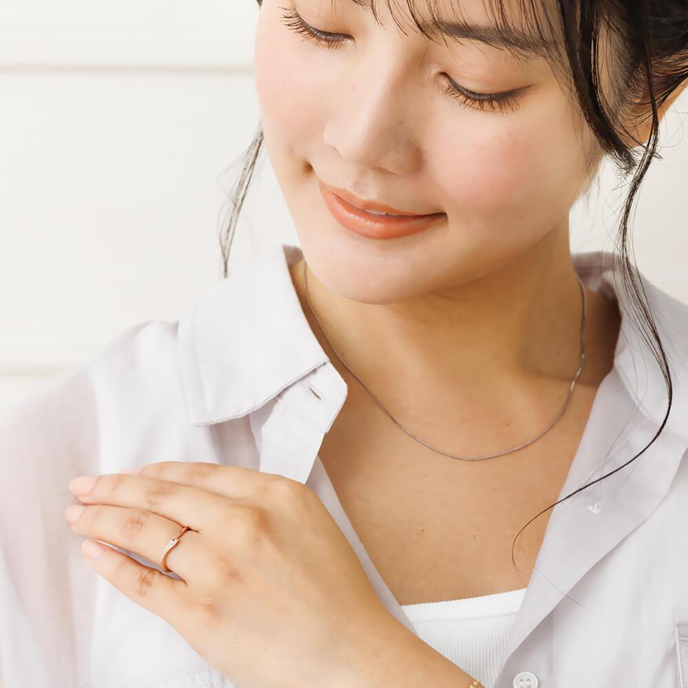 セミオーダー Lovers&Ring ペアリング 刻印無料 10金 18金 プラチナ ダイヤモンド 付き K10 K18 指輪 ペア リング お揃い レディース メンズ LSR0653DPK-WG ギフト 誕生日プレゼント カップル 2個セット 彼女 女性 彼氏 男性 妻 夫 プレゼント 記念日  結婚指輪 マリッジリング 人気  バースデー 秋アクセ　秋ジュエリー ご褒美ジュエリー 彼女 ギフト