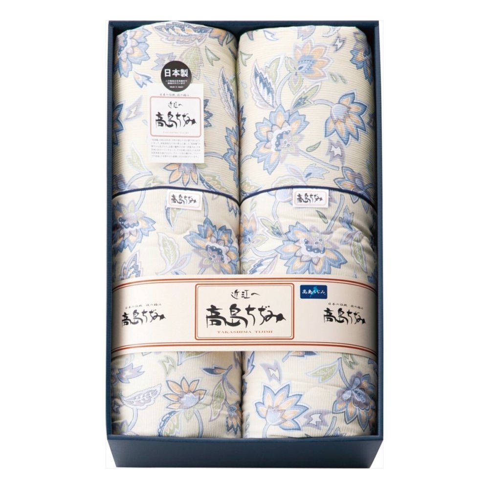 高島ちぢみ 清涼 肌布団 ギフトセット 2枚入 寝具 日本製 布団 涼感素材 夏用寝具【北海道・沖縄県・離島 配送不可】