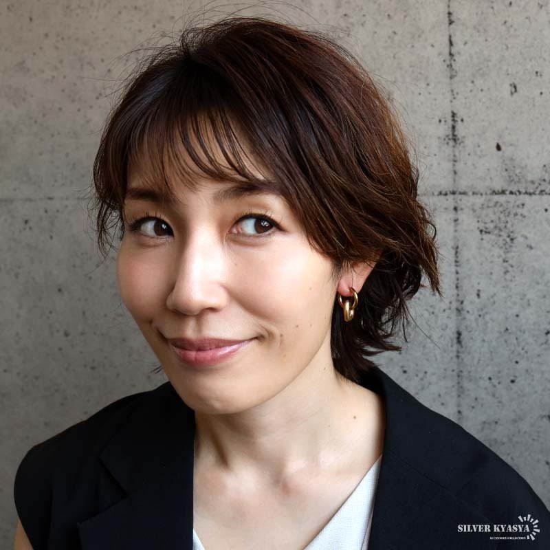 ステンレス ハート フープピアス 2カラー レディース ピアス ぷっくり ハート 揺れる ドロップ モチーフ シルバー ゴールド 女性用 大人 可愛い きれいめ おしゃれ 耳飾り ジュエリー アクセサリー 両耳用2点セット