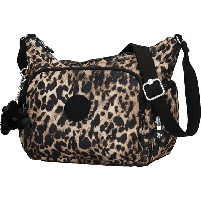 キプリング ショルダーバッグ レディース ブランド Kipling ガブ S ロゴ ワンポイント 総柄 ヒョウ・レオパード KI6607-6JP Wild Leopard