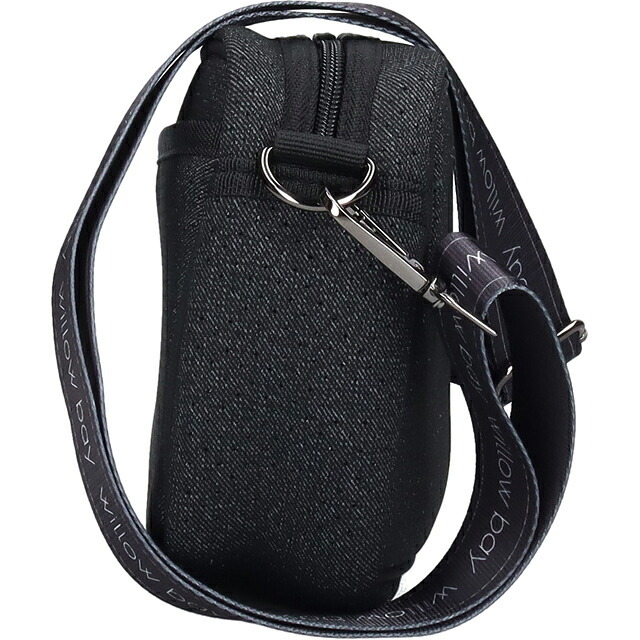 ウィローベイ ショルダーバッグ レディース ブランド WILLOWBAY ラージクロスボディバッグウィズロープ クロスボディ BLACK DENIM