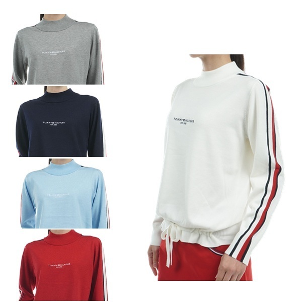 トミーヒルフィガー ゴルフ レディース トリコライン ハイネックセーター TOMMY HILFIGER GOLF THLA471 秋冬モデル お誕生日祝い お祝い 記念品 30代 40代 50代 60代 母の日 お母さん 還暦祝い 敬老の日 彼女 人気プレゼント プレゼント