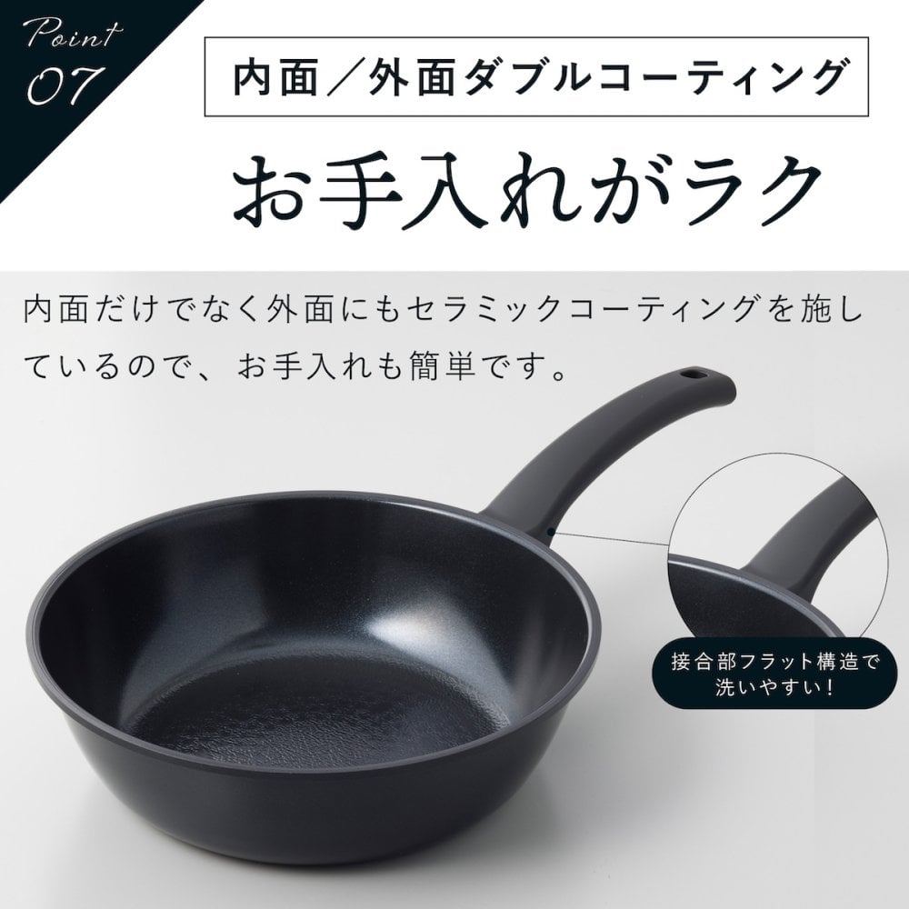 フライパン 20cm ヒスイフライパン ヒスイクォーツコーティング セラミックコーティング IH対応 ガス火対応 オール熱源対応 軽量 ヒスイコーティング 焦げ付きにくい お手入れ簡単 おしゃれ キッチン 調理器具 一人暮らし 新生活
