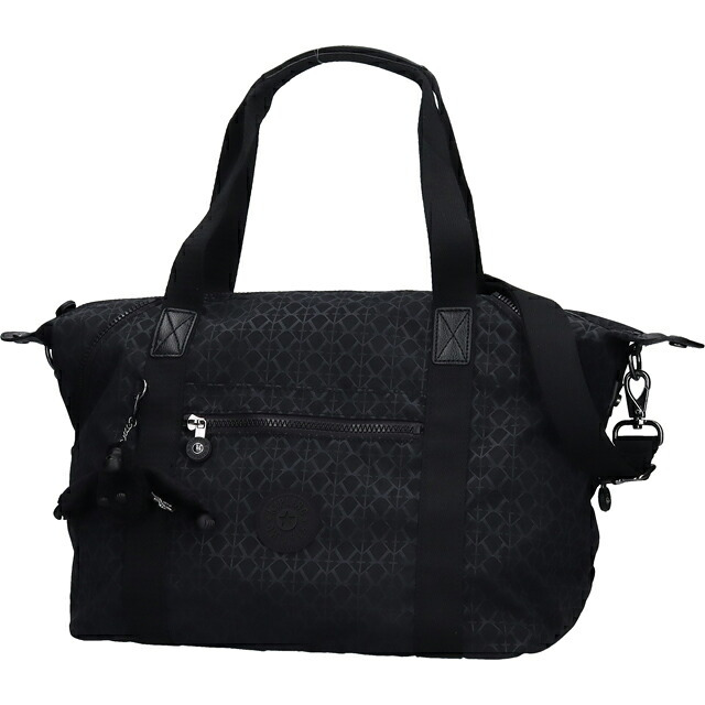 キプリング ボストンバッグ レディース ブランド Kipling アート 2WAY K21091-K59 Signature Emb 黒