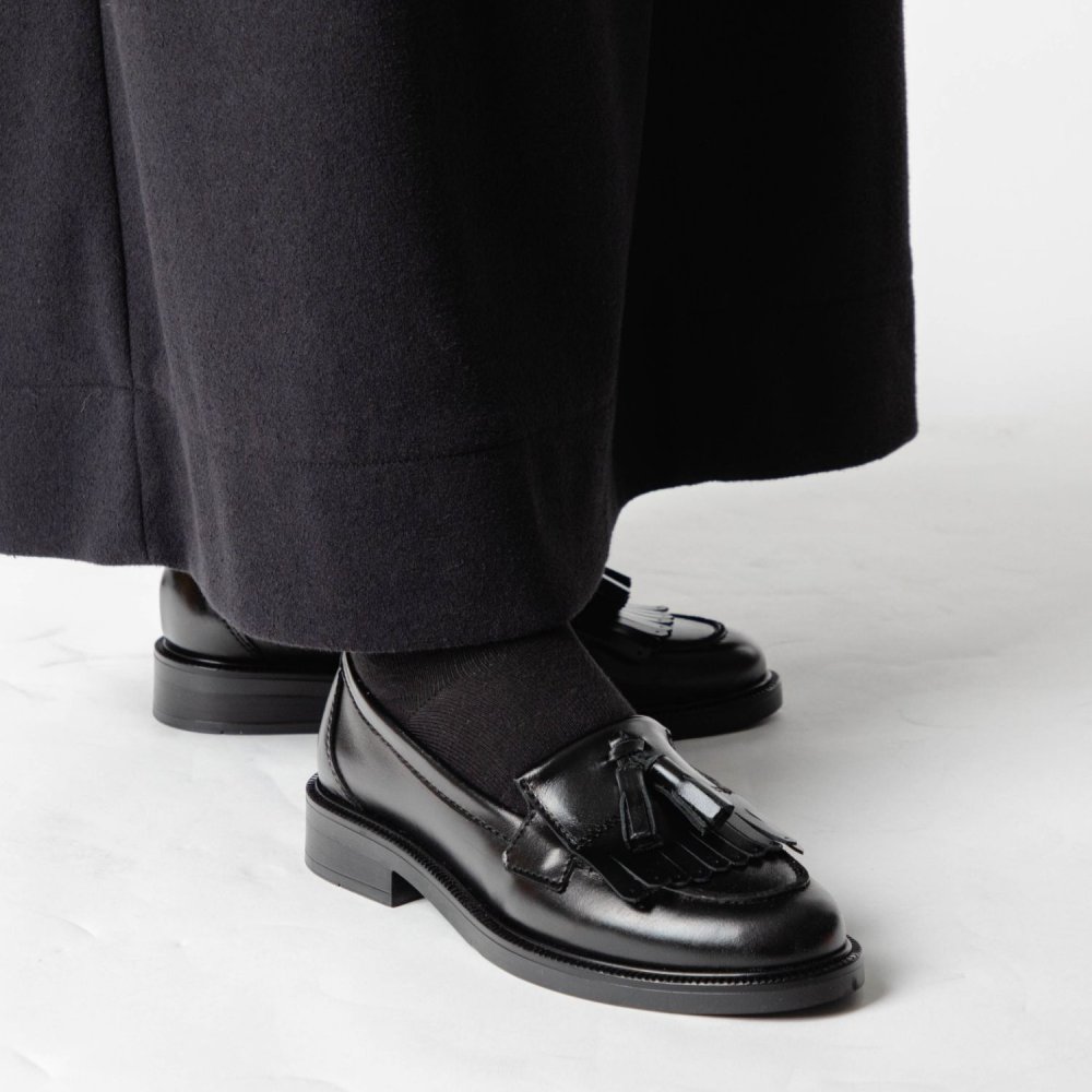 【正規品】 エネス ENESS KILT TASSEL LOAFERS キルト タッセル ST-4820 ローファー レザー レディース シューズ