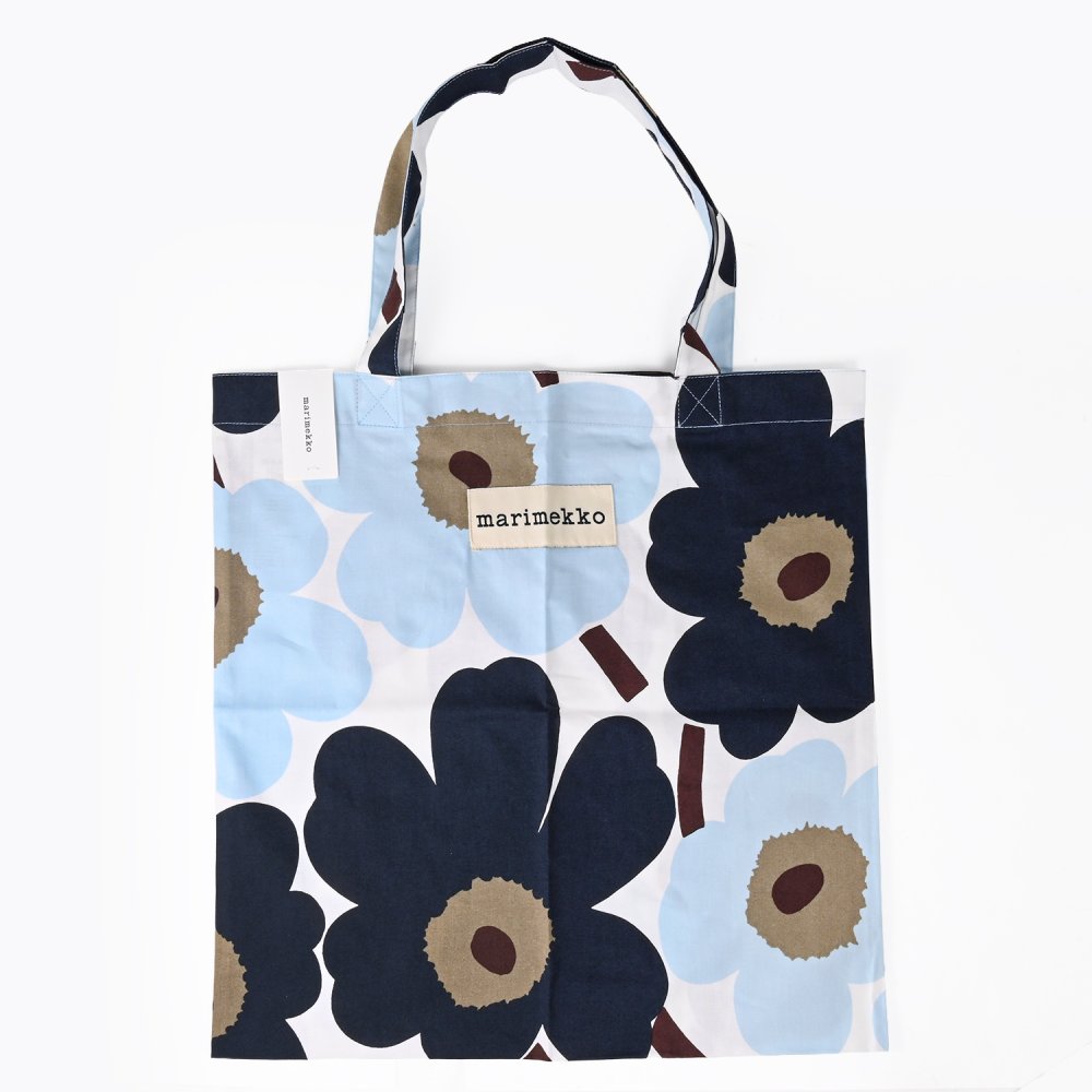 マリメッコ marimekko トートバッグ ピエ二 ウニッコ ブルーベリー ホワイト コールドブルー 76025 076025 145 北欧雑貨 北欧デザイン 送別会 誕生日 お中元 結婚祝い 結婚式 高級 父の日 母の日【スペシャルラッピング660円(別売り)】 ホワイトデー ネコポス