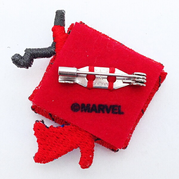 マーベル スパイダーマン 刺繍ブローチ