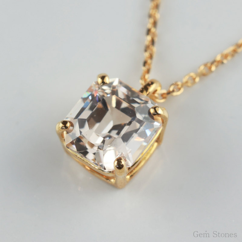 非加熱 ピーチサファイア 1.16ct ネックレス ペンダント K18 ゴールド 18金 サファイアネックレス ピーチ ホワイト サファイア レディース 一粒 シンプル 可愛い プレゼント 誕生石 Drops