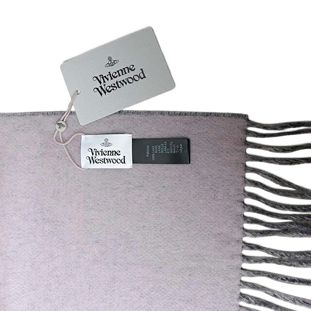 ヴィヴィアン ウエストウッド マフラー メンズ レディース ブランド Vivienne Westwood ロゴ W01MK-P410 ANTHRACITE ビビアン