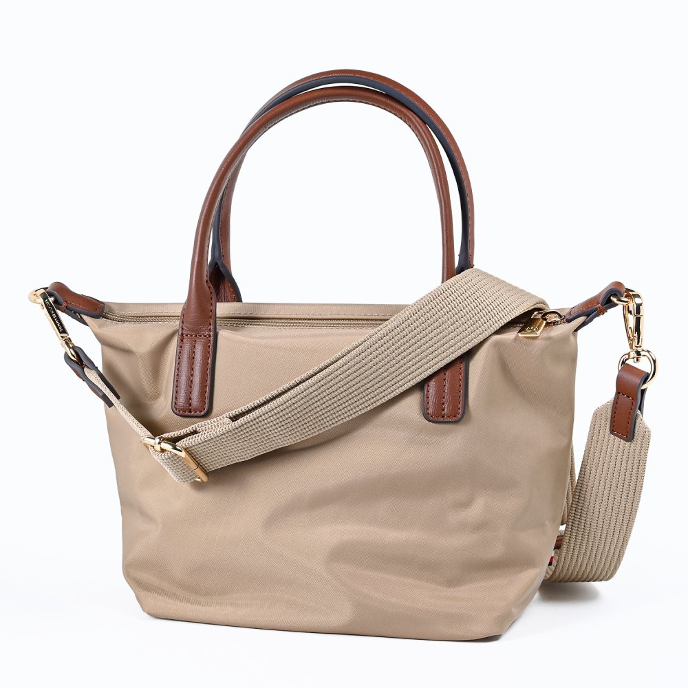 高品質ヨーロッパ輸入モデル トミーヒルフィガー TOMMY HILFIGER トートバッグ ミニトート ミニショルダー レディース POPETTE MINI クリーム AW0AW17709 ACC HORSERADISH 送別会 誕生日 結婚祝い 結婚式 彼氏 息子 夫 男性 名刺入れ 高級 父の日 母の日 即日発送