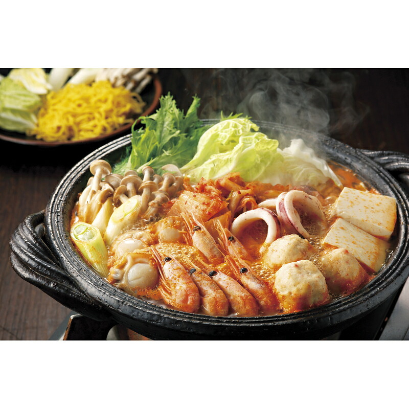 お歳暮・冬ギフト 海鮮キムチ鍋 (0080591) ※送料無料(北海道・沖縄・離島への配送不可)