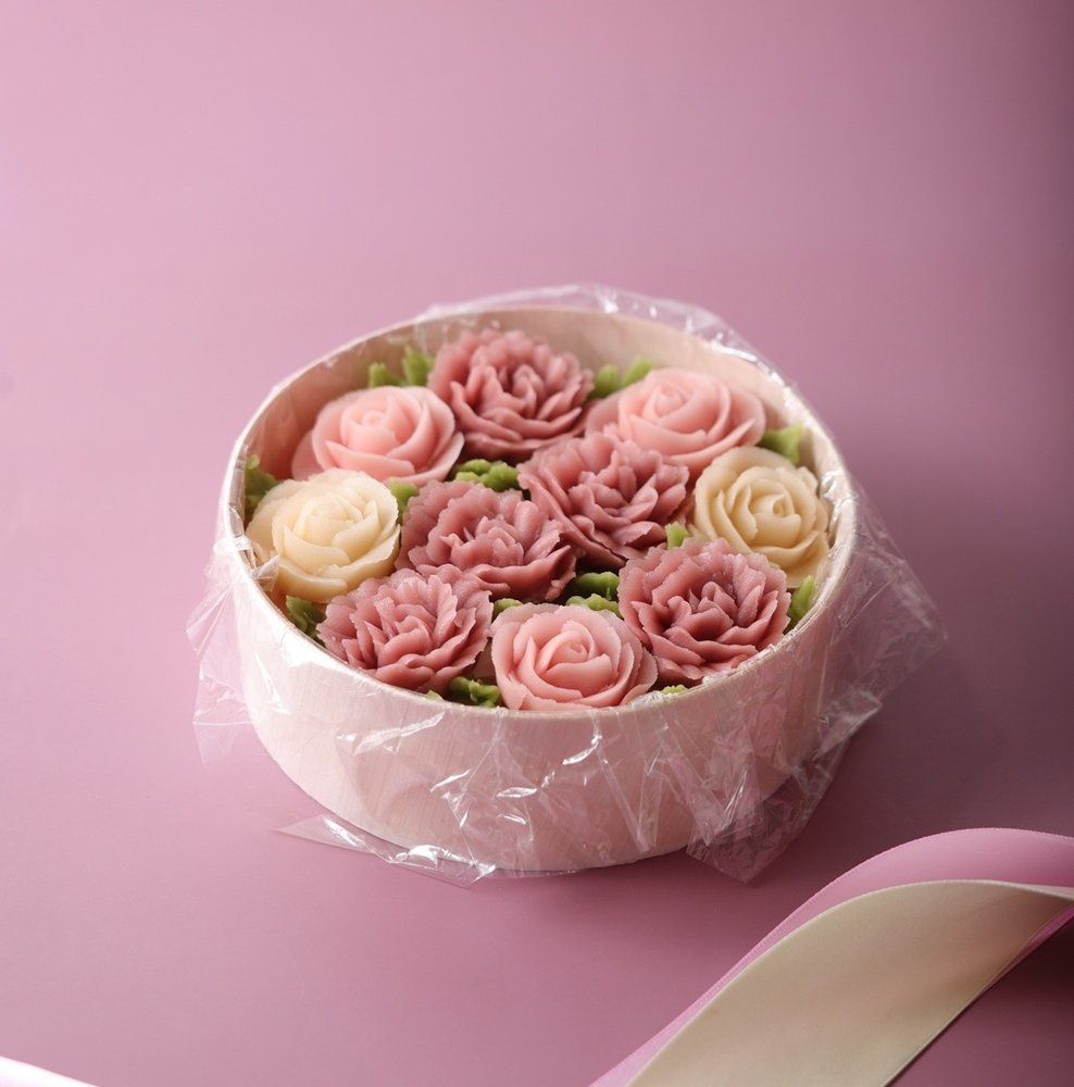 敬老の日に食べやすいミニサイズ「フラワーおはぎ敬老の日ミニボックス」抹茶餡 敬老の日2026