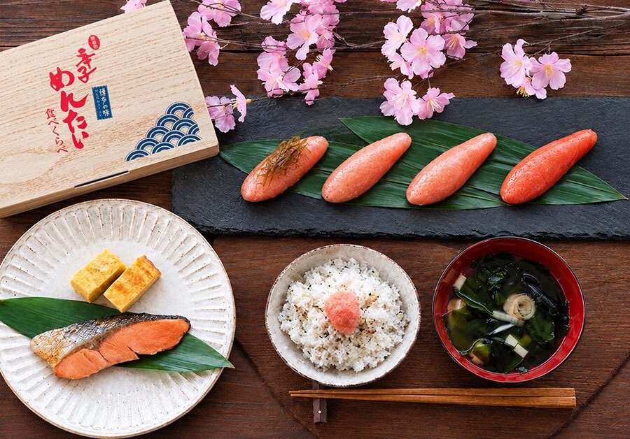 【ギフト包装あり】無着色辛子めんたい食べ比べセット 320N 80g×4種 福さ屋 辛子明太子