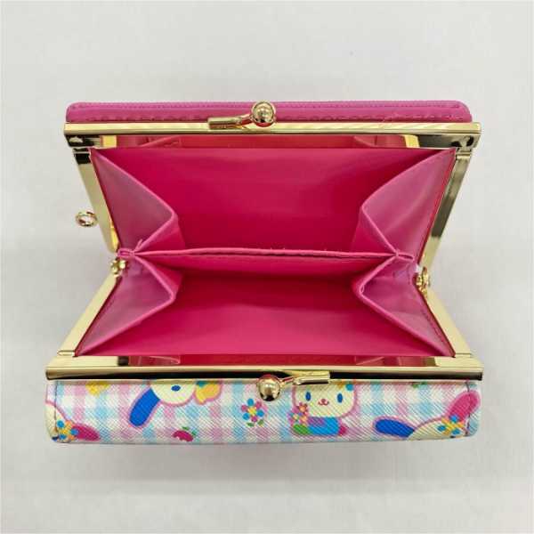 サンリオ ウサハナ 二つ折り財布 口金財布 がま口 財布 レディース 女の子 キッズ 子供用 小さめ コンパクト レトロ かわいい おしゃれ キャラクター グッズ サンリオ正規ライセンス品