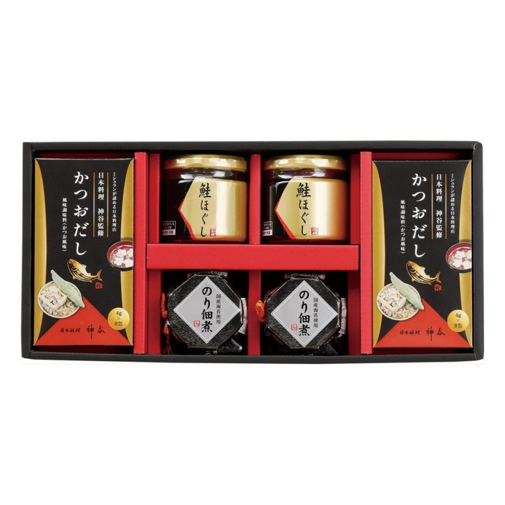 日本料理 神谷 監修 海の恵 詰合せ ギフトセット 3種 計6点入 だし 佃煮 鮭ほぐし 詰め合わせ【北海道・沖縄県・離島 配送不可】