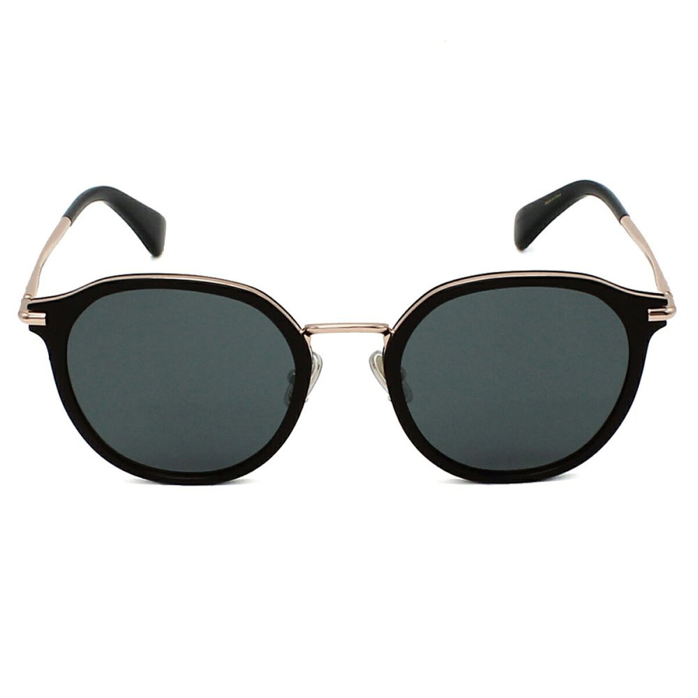 マックスマーラ Max Mara サングラス ノーズパッド UVカット アイウェア ボストン ウェリントン MM0147-K/S 01A 54 メンズ レディース ユニセックス ブラック+グレー 海外正規品
